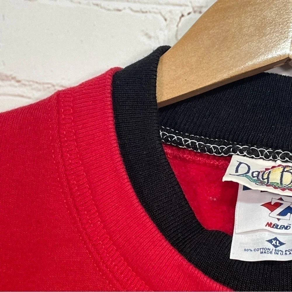 Vintage Day Breeze Sweatshirt Womens XL Red Kittens Christmas Pullover - Picture 4 of 11